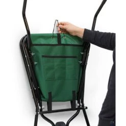 Relaxdays Brouette Pliable Pliante Outil De Jardinage H X L X P: 66 X 64 X 112 Cm Transport Pliant à Suspendre Mural Capacité 56 Litres Charge Maximale 30 Kilos, Vert -chariot de jardin Soldes 2022 10366731 3