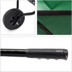 Relaxdays Brouette Pliable Pliante Outil De Jardinage H X L X P: 66 X 64 X 112 Cm Transport Pliant à Suspendre Mural Capacité 56 Litres Charge Maximale 30 Kilos, Vert -chariot de jardin Soldes 2022 10366731 5