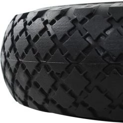 VidaXL Roue De Diable 2 Pcs PU Solide 3.00-4 (260 X 85 Mm) -chariot de jardin Soldes 2022 10555780 4