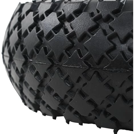 VidaXL Roues De Diable 2 Pcs Caoutchouc 3.00-4 (245x82) - Noir 4 VidaXL Roues De Diable 2 Pcs Caoutchouc 3.00-4 (245x82) - Noir – Image 4