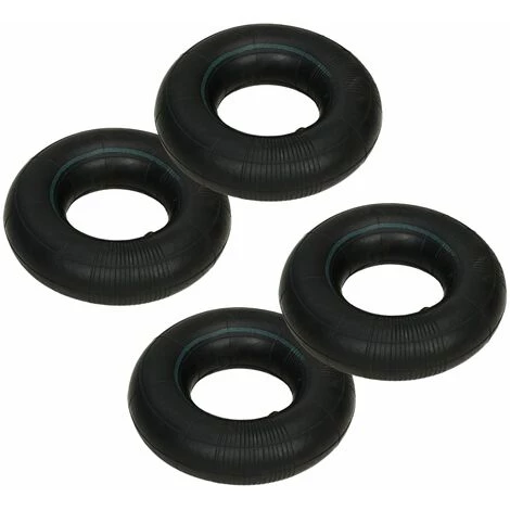 VidaXL Chambre à Air 4pcs 3.00-4 260x85 Pour Roue De Diable Caoutchouc - Noir 1 VidaXL Chambre à Air 4pcs 3.00-4 260x85 Pour Roue De Diable Caoutchouc - Noir