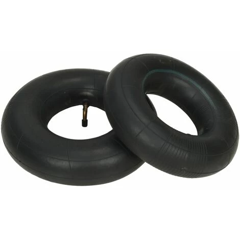 VidaXL Chambre à Air 4pcs 3.00-4 260x85 Pour Roue De Diable Caoutchouc - Noir 2 VidaXL Chambre à Air 4pcs 3.00-4 260x85 Pour Roue De Diable Caoutchouc - Noir – Image 2