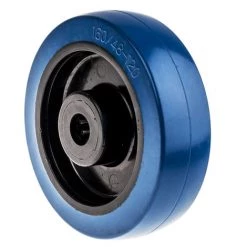 RS PRO Roue De Chariot Bleu 160mm X 48mm, Alésage 20mm, Longueur 58mm, Roulement à Rouleaux, Capacité De 350kg ( Prix Pour 1 )