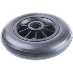 RS PRO Roue De Chariot Caoutchouc Noir 200mm X 50mm, Alésage 20mm, Longueur 60mm, Roulement à Rouleaux, Capacité De 100kg ( Prix Pour 1 )