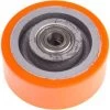 RS PRO Roue De Chariot , Polyuréthane 100mm X 40mm, Alésage 15mm, Longueur 47mm, Double Voie De Roulement, Capacité De 350kg ( Prix Pour 1 )