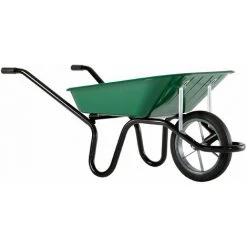 BROUETTE HAEMMERLIN AKTIV PREMIUM PEINTE ROUE PLEINE 100 L- 305029706-- - Vert