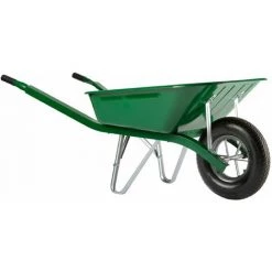 BROUETTE HAEMMERLIN BATI 90L PEINTE VERTE ROUE GONFLÉE - 302310006-- - Vert