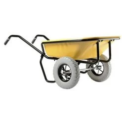 Brouette HAEMMERLIN Expert Twin Excellium 160 Peinte Roues Increvables Jaune - 306020501-- - Jaune