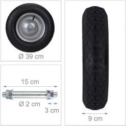 Relaxdays Roue De Brouette Caoutchouc 200 Kg, Roue De Rechange Axe, Jante Essieu 4.80 4.00-8, Noir 8 Relaxdays Roue De Brouette Caoutchouc 200 Kg, Roue De Rechange Axe, Jante Essieu 4.80 4.00-8, Noir -chariot de jardin Soldes 2022 12661476 4