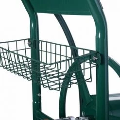 COSTWAY Chariot Dévidoir De Jardin Tuyau D'arrosage Panier Pour 76m De Tuyau Métal -chariot de jardin Soldes 2022 12941210 3