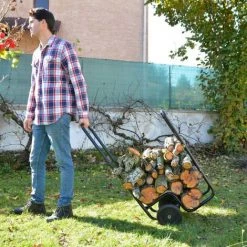 OXEO Chariot à Bûches Charge Maximale 80kg - Pneus En Caoutchouc 6 OXEO Chariot à Bûches Charge Maximale 80kg - Pneus En Caoutchouc -chariot de jardin Soldes 2022 13189008 3