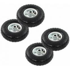 VidaXL Roue De Diable 4 Pcs Caoutchouc 4.10/3.50-4 (260 X 83 Mm)