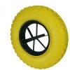 Roue Increvable Pour Brouette 4.8 / 4.00-8 - Jaune - 15" - Ø 40 Cm - Axe 20 Mm - Linxor - Jaune