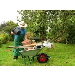 ECD GERMANY 15" Roue De Brouette Pneumatique à Air Gonflable 4.80 / 4.00-8 Axe Inclus 390 Mm -chariot de jardin Soldes 2022 15937683 4