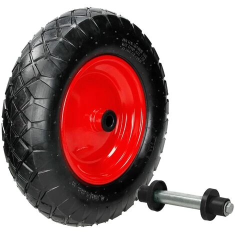 ECD GERMANY 4x 15" Roue De Brouette Pneumatique 4.80 / 4.00-8 Axe Inclus Ø 390 Mm Gonflable 2 ECD GERMANY 4x 15" Roue De Brouette Pneumatique 4.80 / 4.00-8 Axe Inclus Ø 390 Mm Gonflable – Image 2