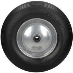 ECD GERMANY 2x 15" Roue Brouette PU Caoutchouc Plein 4.80 4.00-8 Ø 390mm Avec Axe Increvable -chariot de jardin Soldes 2022 16031949 3