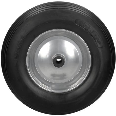 ECD GERMANY 4x 15" Roue Brouette PU Caoutchouc Plein Increvable 4.80 4.00-8 Ø 390mm Avec Axe 3 ECD GERMANY 4x 15" Roue Brouette PU Caoutchouc Plein Increvable 4.80 4.00-8 Ø 390mm Avec Axe – Image 3