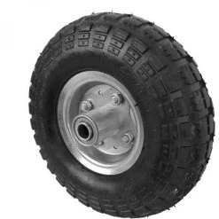 Roue Gonflable Pour Chariot 26 X 8.5 Cm, Axe 16 Mm - Noir - Linxor - Noir