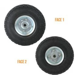 Roue Increvable Pour Chariot 26 X 8.5 Cm, Axe 16 Mm - Noir - Linxor - Noir -chariot de jardin Soldes 2022 16294285 3