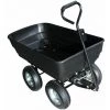 Remorque, Chariot De Jardin Avec Benne Basculante - 120 L - Noir - Linxor - Noir