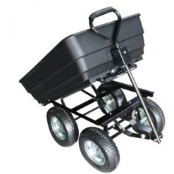 Remorque, Chariot De Jardin Avec Benne Basculante - 120 L - Noir - Linxor - Noir -chariot de jardin Soldes 2022 17862279 4