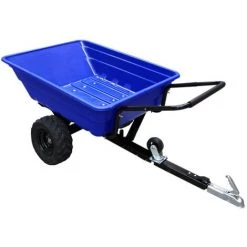 T-MECH Remorque ATV Chariot Jardin Chargement Puissant Tracteur Roues Tout-Terrain Ferme 295kg - Bleu -chariot de jardin Soldes 2022 17910147 3