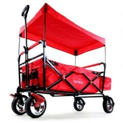 Chariot Fuxtec City Cruiser Rouge Family Fux - Transport Pliable 75 Kg Charge