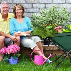 Relaxdays Brouette Pliable, Chariot Pliable Pour Le Jardin, Peu Encombrant, Roues, 50L, HlP 67 X 63,5 X 112 Cm,vert -chariot de jardin Soldes 2022 18408149 3