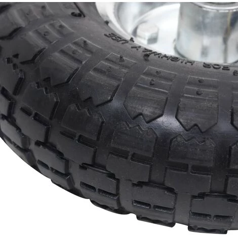 YOUTHUP Roue De Diable 2 Pcs Caoutchouc 4.10/3.50-4 (260 X 83 Mm) 5 YOUTHUP Roue De Diable 2 Pcs Caoutchouc 4.10/3.50-4 (260 X 83 Mm) – Image 5