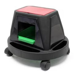 WILTEC Siège De Jardin Sur Larges Roues Charge 150kg Max. Chariot Coulissant Jardinage Repose-genoux Outil