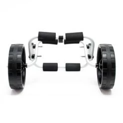 WILTEC Chariot De Transport Alu Pliable 45kg Kayak Canoë Avec Roues PU & Sangles En Nylon Fixation Sécurité -chariot de jardin Soldes 2022 23349595 4