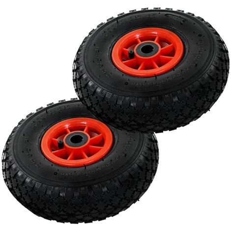 ASUPERMALL Roue De Diable 2 Pcs Caoutchouc 3.00-4 (260 X 85 Mm) 1 ASUPERMALL Roue De Diable 2 Pcs Caoutchouc 3.00-4 (260 X 85 Mm)