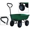 Topdeal Chariot à Main De Jardin 300 Kg 75 L Vert