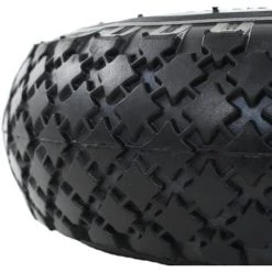 YOUTHUP Roue De Diable 2 Pcs Caoutchouc 3.00-4 (260 X 85 Mm) - Noir -chariot de jardin Soldes 2022 24520540 4