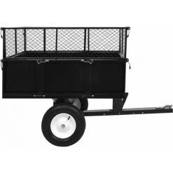 YOUTHUP Remorque Basculante Pour Tracteur De Pelouse Charge De 300 Kg - Noir 7 YOUTHUP Remorque Basculante Pour Tracteur De Pelouse Charge De 300 Kg - Noir -chariot de jardin Soldes 2022 24520752 3
