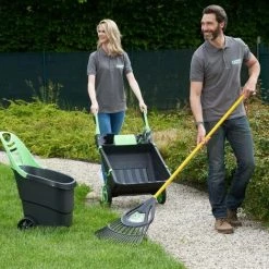 RIBIMEX Chariot De Jardin Pour Ramassage Déchets/feuilles, 65litres -chariot de jardin Soldes 2022 25440007 3