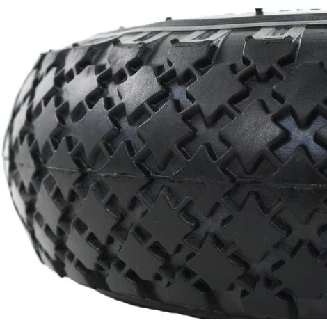 TRUE DEAL Roue De Diable 2 Pcs Caoutchouc Durable Et Résistant à L'abrasion 3.00-4 (260 X 85 Mm) 4 TRUE DEAL Roue De Diable 2 Pcs Caoutchouc Durable Et Résistant à L'abrasion 3.00-4 (260 X 85 Mm) – Image 4