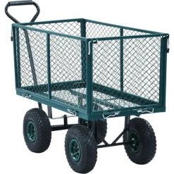 TRUE DEAL Chariot à Main De Jardin Vert 350 Kg -chariot de jardin Soldes 2022 26122406 2