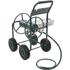 TRUE DEAL Chariot Dévidoir Avec Connecteur De Tuyau 1/2" 75 M Acier -chariot de jardin Soldes 2022 26660076 3