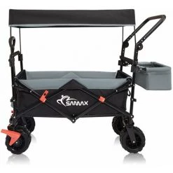 SAMAX Chariot De Jardin Avec Toit Pliante Offroad - Noir / Gris 7 SAMAX Chariot De Jardin Avec Toit Pliante Offroad - Noir / Gris -chariot de jardin Soldes 2022 26922472 3