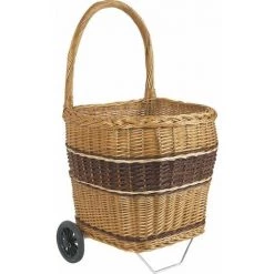 QEM Chariot à Bûches En Osier