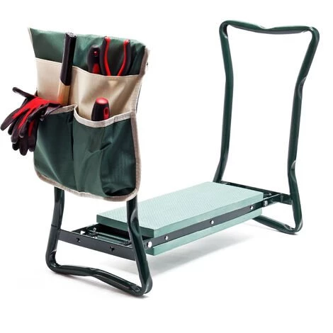 WILTEC Tabouret Agenouilloir De Jardinage Pliable Avec Poche Assise Rembourrée Siège Jardinier Charge 150kg 1 WILTEC Tabouret Agenouilloir De Jardinage Pliable Avec Poche Assise Rembourrée Siège Jardinier Charge 150kg