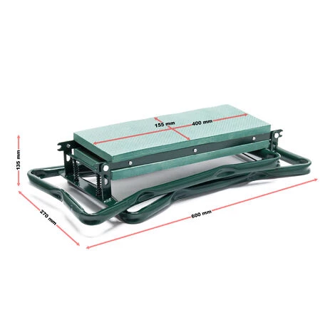 WILTEC Tabouret Agenouilloir De Jardinage Pliable Avec Poche Assise Rembourrée Siège Jardinier Charge 150kg 3 WILTEC Tabouret Agenouilloir De Jardinage Pliable Avec Poche Assise Rembourrée Siège Jardinier Charge 150kg – Image 3