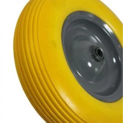 ESTEXO Roue à Brouette En Caoutchouc Massif PU 4.80/4.00-8 400 Mm Pneus -chariot de jardin Soldes 2022 29542746 3