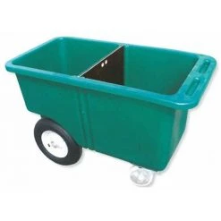 CHAPRON LEMENAGER Chariot Aliment 255l - Roues Gonflables + 2 Roues Arr Piv