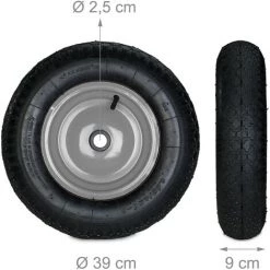 Relaxdays Roue De Brouette Caoutchouc 120 Kg, Roue De Rechange Axe, Caoutchouc Essieu 4.80 4.00-8, 3 Adaptateurs 9 Relaxdays Roue De Brouette Caoutchouc 120 Kg, Roue De Rechange Axe, Caoutchouc Essieu 4.80 4.00-8, 3 Adaptateurs -chariot de jardin Soldes 2022 31798233 5
