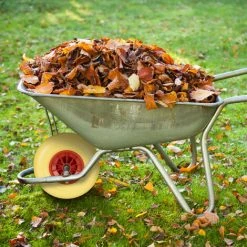 Relaxdays Roue De Brouette Caoutchouc 4.00-6, De Rechange Axe, Increvable, Essieu, 3 Adaptateurs, 100 Kg, Jaune-rouge -chariot de jardin Soldes 2022 31798246 4