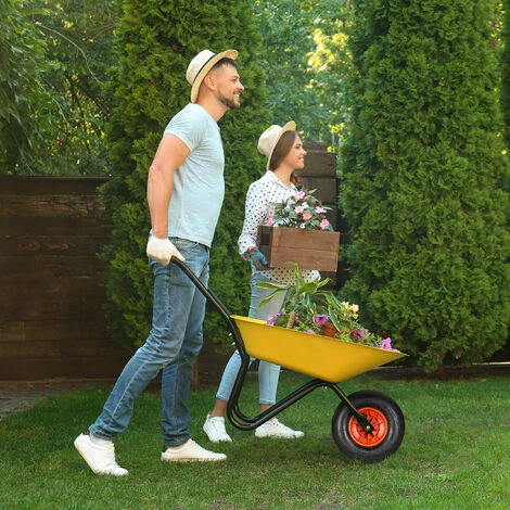 Relaxdays Roue De Brouette Caoutchouc 200 Kg, Roue De Rechange Axe, Caoutchouc Essieu 4.00-6, 3 Adaptateurs, Noir-rouge 4 Relaxdays Roue De Brouette Caoutchouc 200 Kg, Roue De Rechange Axe, Caoutchouc Essieu 4.00-6, 3 Adaptateurs, Noir-rouge – Image 4