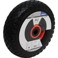 KRAFTMANN FORCE 80650 PU BONHOMME DE ROUE POUR DIABLE/CHARIOT POUR ENFANT, ROUGE/NOIR, 260 MM