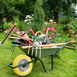 Relaxdays Roue De Brouette 4.80 4.00-8, Roue En Caoutchouc, Roue Secours, Jante, Pneus Diable 100 Kg Charge, Noir Gris -chariot de jardin Soldes 2022 32341620 4